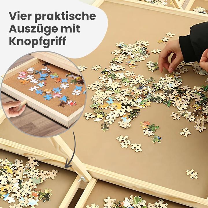 Produktbild Hermex Puzzletisch mit LED-Leiste und Auszügen