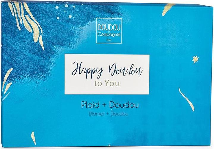 Produktbild Doudou et Compagnie Happy Pop Decke & Schmusetuch,weiss (MQ2)**
