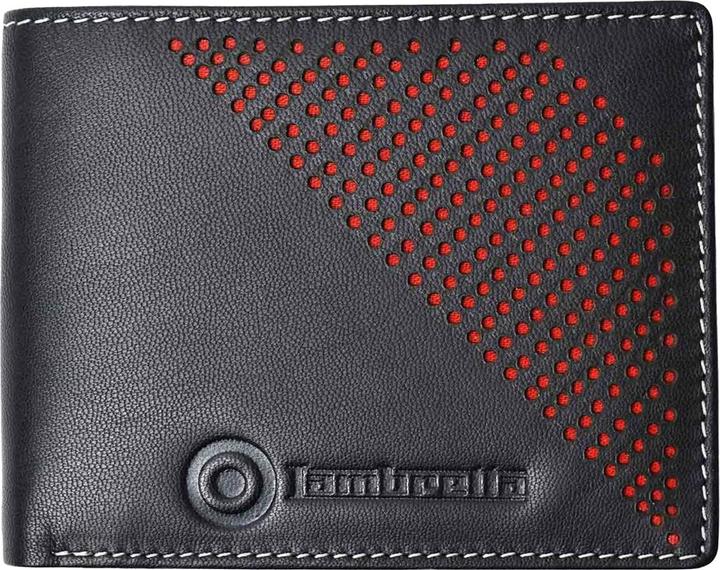 Lambretta Leder Brieftasche Gestanzt