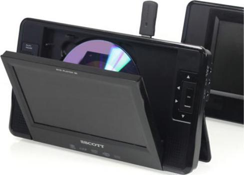 Actual product image Audio Scott TSX 712 Twin Monaco, Portable DVD Player with 2 x 7"