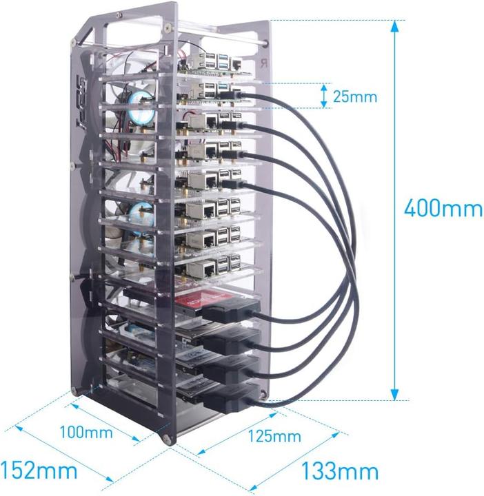 Produktbild GeeekPi Raspberry Pi Cluster Gehäuse