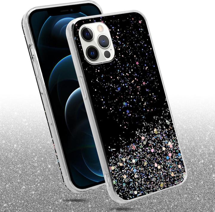 Actual product image Cadorabo TPU cover sparkling glitter (Apple iPhone 12, Realme 12 Pro+)