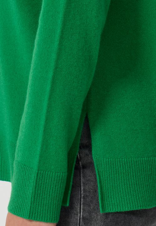 Immagine prodotto Cash-Mere Kaschmir Rundhals Pullover mit Seitenschlitzen (S)