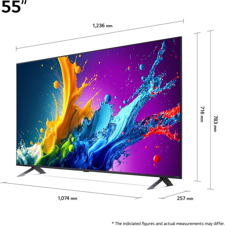 Produktbild LG 55QNED80T6A (55", QNED80, QNED, 4K, 2024)