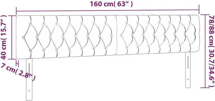 Actual product image VidaXL Poppy (160 x 7 x 88 cm)