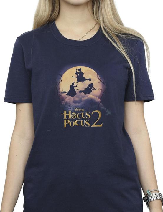 Actual product image Disney Womens/Ladies Hocus Pocus Witches Flying Cotton Boyfriend T-Shirt (L)