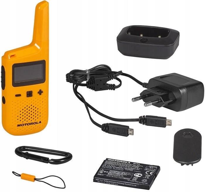 Actual product image Motorola T72 walkie talkie, 16 channels, yellow (8 km)