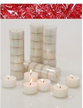 Actual product image Herzog Kerzen Tealights Kristallo Ø 4 cm 9 pieces, Ruby (9 pcs.)