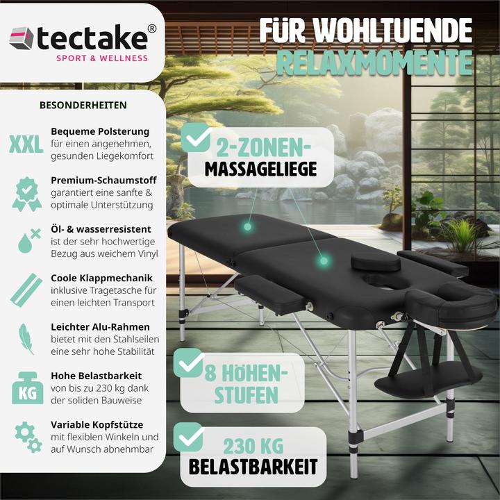 Produktbild tectake 2 Zonen Massageliege