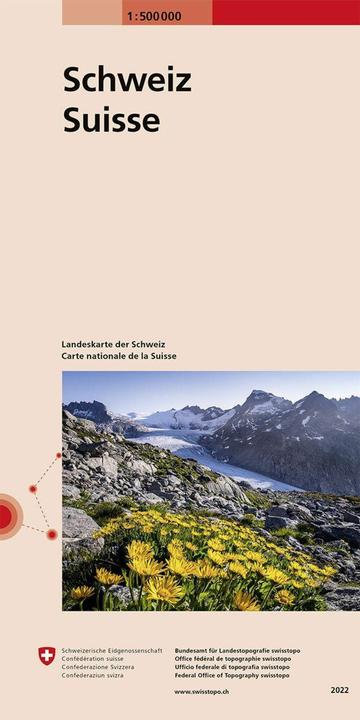 Image du produit Carte 700 Suisse 1:500 000