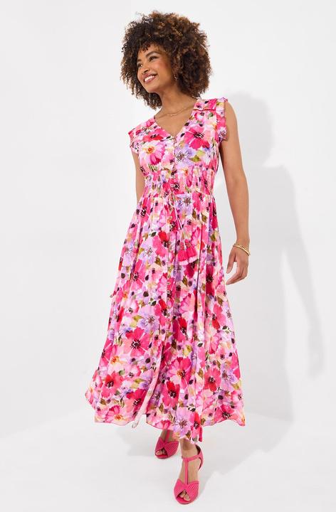 Produktbild Joe Browns Petite Sequin Embellished Shirred Waist Floral Maxi Dress (8)