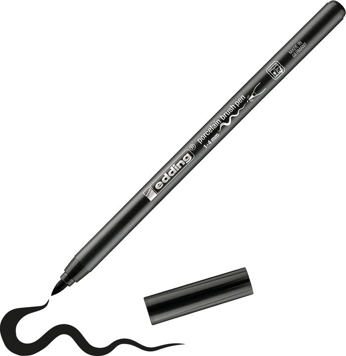 Actual product image Edding Porcelain brush pen 4200 (Black, 4 mm, 1 x)