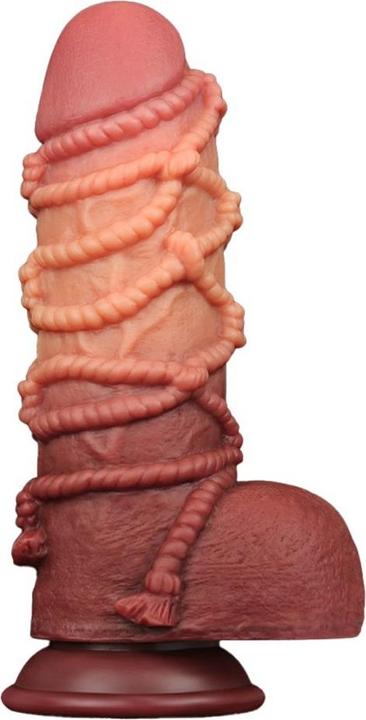 Lovetoy Extreme Dildo with Rope Motif 24 cm