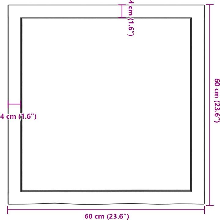 Actual product image VidaXL Gianna (60 x 4 x 60 cm)