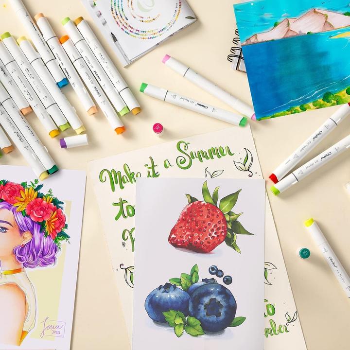 Produktbild Ohuhu Honolulu Kunstmarker (Mehrfarbig, 72 x)