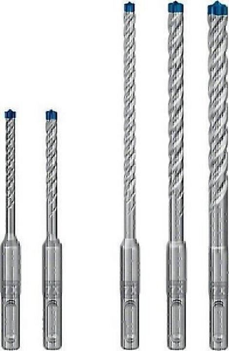Bosch Professional Zubehör EXPERT SDS plus-7X Hammerbohrer-Set, 5/6/6/8/10 mm, 5-tlg. (5.0 mm, 6.0 mm, 10.0 mm, Ø 8.0 mm)