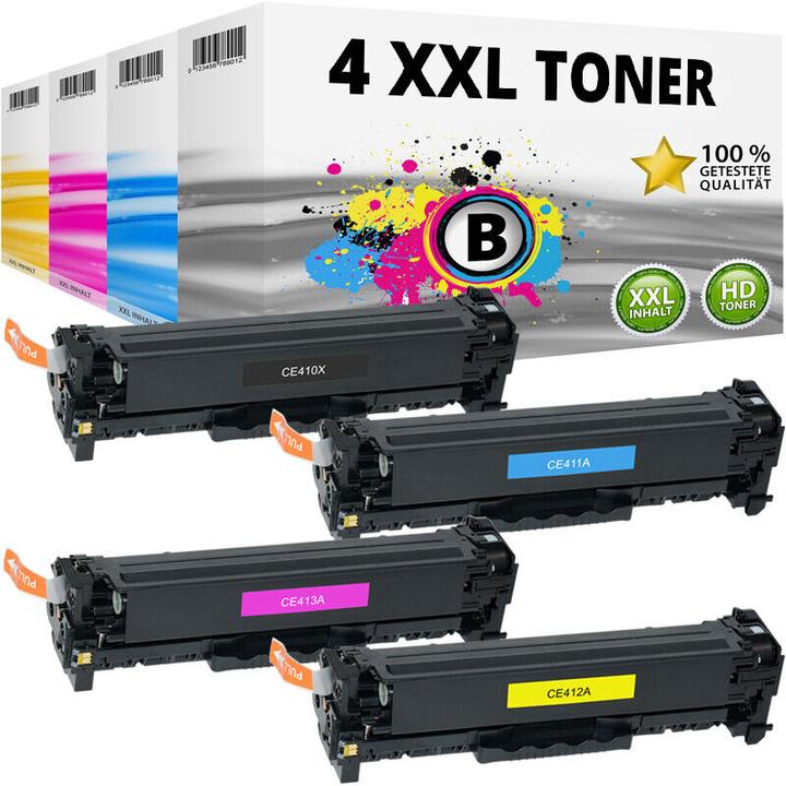 Druckfuxx 4 XXL TONER für HP 305X/A LaserJet Pro 300 color M351a MFP M375nw Pro