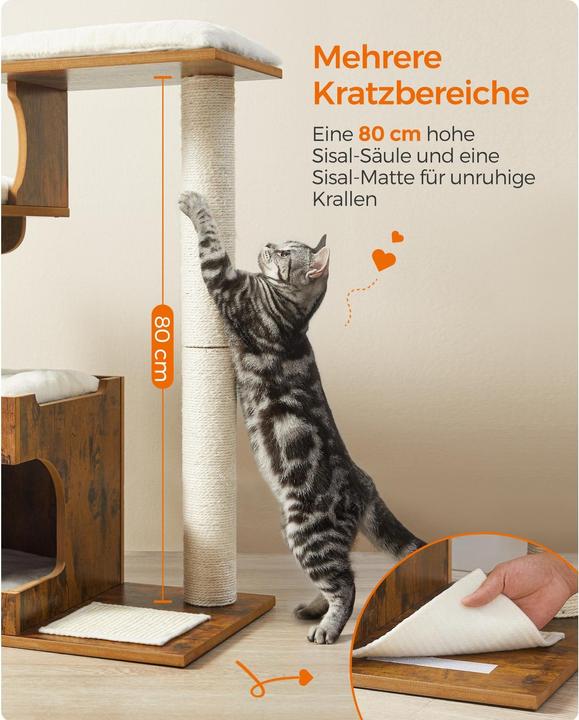 Produktbild Feandrea Sila (86 cm, Schwarz, Rustikales Braun)