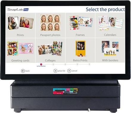 Actual product image DNP Kiosk SnapLab Pro DT-T9 Lite (Black and white)