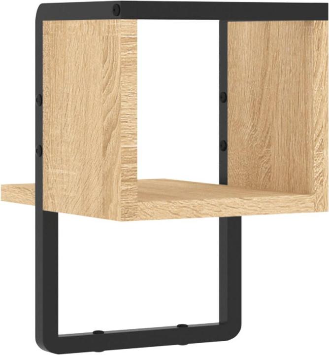 Produktbild VidaXL Wandregal mit Stange Sonoma-Eiche 20x25x30 cm,Farbe (20 x 25 x 30 cm)