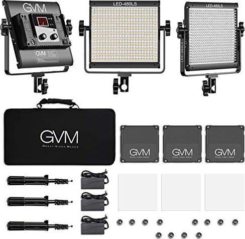 Immagine prodotto GVM Luci video a LED con supporto (Videocamera)