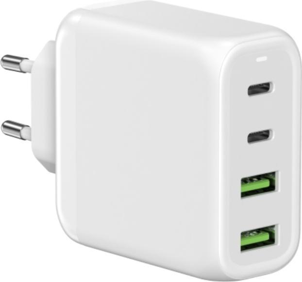 Immagine prodotto Allnet Alimentatore sostitutivo QC USB-C PD GaN Alimentatore 68 Watt 2x USB Type-A QC, 2x USB Type-C** (68 W)