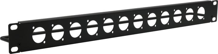 Image du produit Exsys Panneau de rack 19", 1U, 12x D-type (XLR), avec barre de soudure (Accessoire)