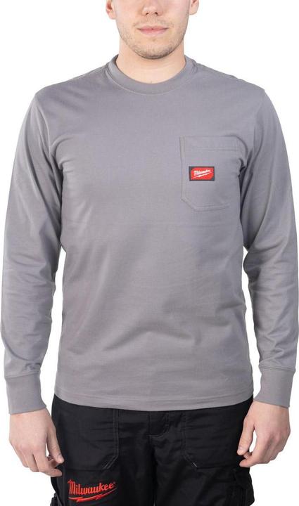 Immagine prodotto GCS T-shirt con tasca a manica lunga - Grigio chiaro Wtlsgr-L (L)
