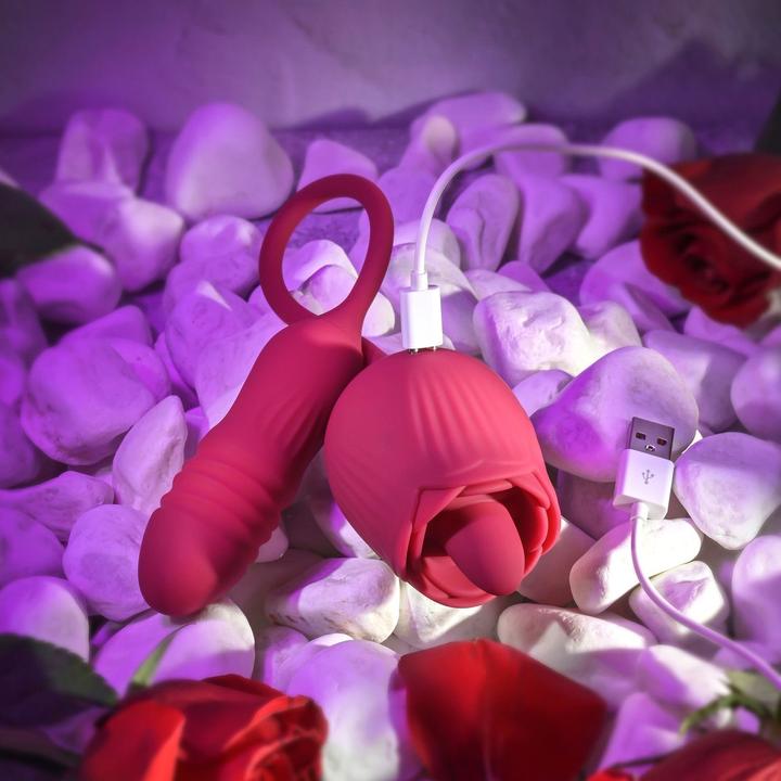 Productafbeelding Evolved - Wild Rose Tong Vibrator - Rood