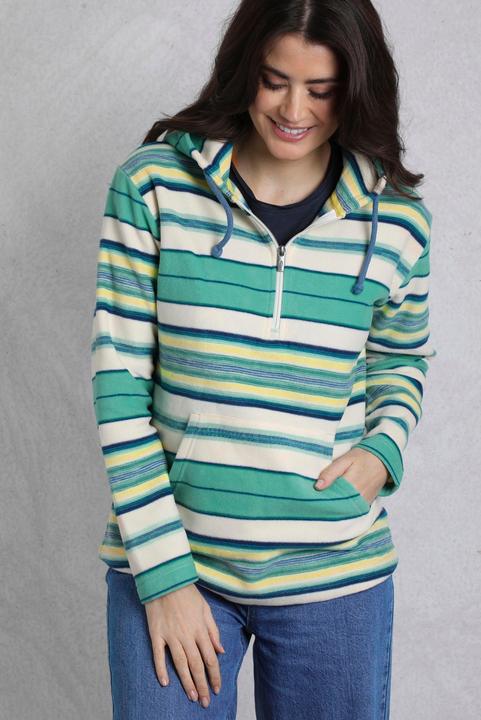 Produktbild Weird Fish Lana Kapuzenpullover mit kurzem Reissverschluss (34 D)