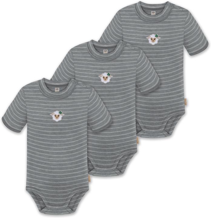 Normani 3er Set Baby Merino Kurzarmbody „Tihoi" - 9311