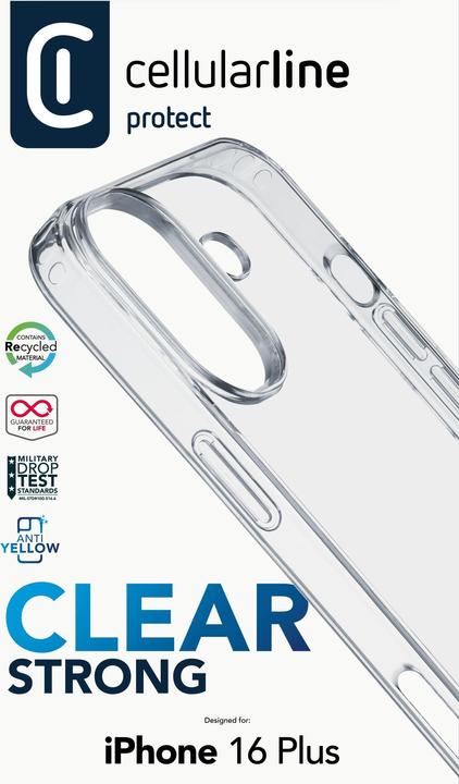 Image du produit Cellularline Clear Strong Case (Apple iPhone 16 Plus)