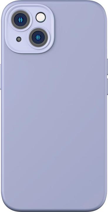 Image du produit Baseus Étui en gel de silice liquide pour iPhone 14 Plus (lavande)+ verre trempé + kit de nettoyage (Apple iPhone 14 Plus)