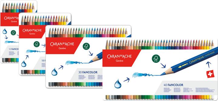Image du produit Caran d'Ache Fancolor Farbstifte Metallschachtel (Multicolore, 30 x)