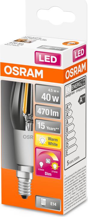 Immagine prodotto Osram Superstar Classic B (E14, 40 W, 470 lm, 1 x, E)