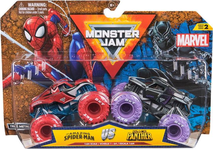 Immagine prodotto Monster Jam 1:64 Marvel 2 Pack - Capitan America vs. Soldato d'Inverno