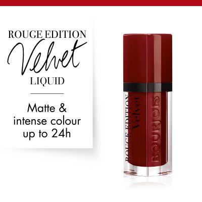 Actual product image Bourjois Rouge Edition Velvet Lipstick (19 Jolie-De-Vin)