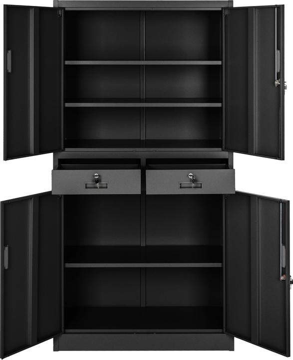 Actual product image tectake Filing cabinet (80 x 40 x 180 cm)