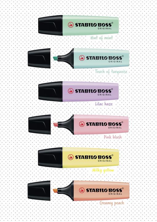 Produktbild STABILO Textmarker BOSS ORIGINAL Pastel, 45er Display (Assortiert, 5 mm, 45 x)