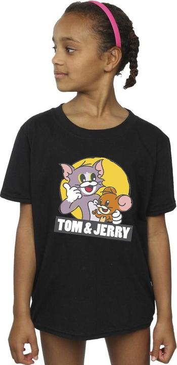 Immagine prodotto Tom & Jerry Sketch Logo Maglietta Ragazze (140, 146)