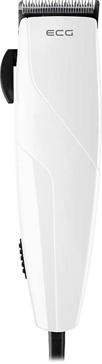 Actual product image ECG ZS 1020 Baltas hair clipper with cable, Nerūdijantis plienas fixed and movable blades, 6 comb