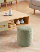 Productafbeelding Giftdecor kleine groene schapenvacht poef (1 -Part)