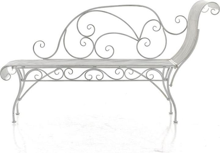 Image du produit CLP Banc de jardin Karma, blanc antique