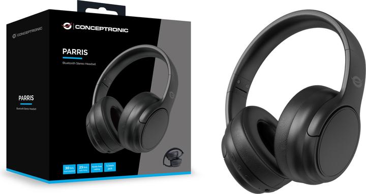 Produktbild Conceptronic Headset Wireless Bluetooth 5.4 Dual-Device sw (25 h, Kabelgebunden, Kabellos)