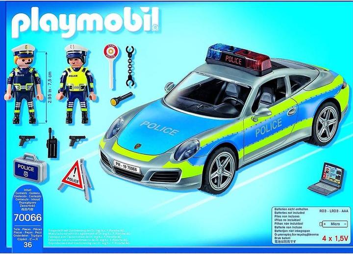Produktbild Playmobil Porsche 911 Carrera 4S Police (70066, Playmobil Porsche)