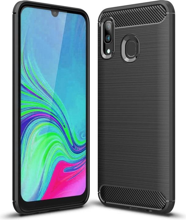 Immagine prodotto Screenguard Samsung Galaxy A40 Cover Carbon Brushed Soft TPU (Samsung Galaxy A40)
