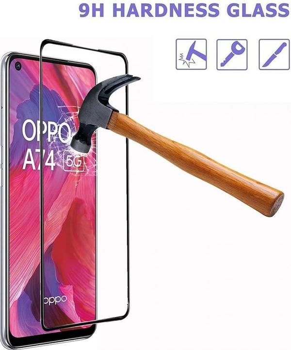 Immagine prodotto Screenguard Oppo A74 5G Pellicola protettiva di vetro a schermo intero 2.5D 9H (1 Pezzo/i, Oppo A74 5G)