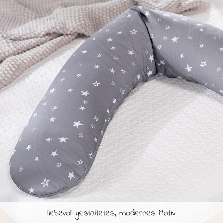Actual product image Theraline Nursing pillow "The Original" with polyester hollow fibre filling incl. cover 190 cm (190 cm)