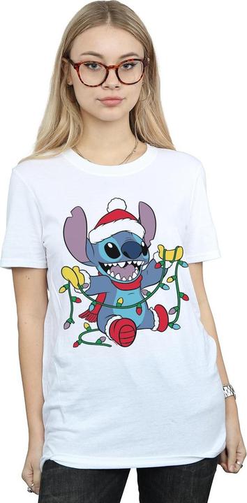 Produktbild Disney Lilo And Stitch Christmas Lights TShirt (L)