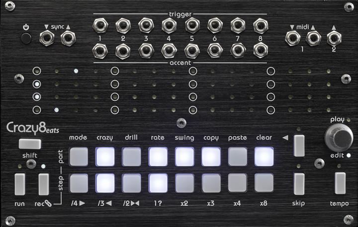 Actual product image Twisted Electrons Crazy8 Beats Sequencer